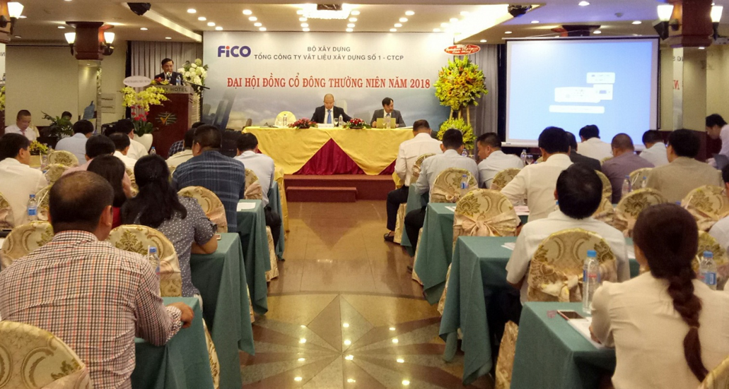 Tổng Công ty FiCO tổ chức Đại Hội đồng cổ đông năm 2018, với mục tiêu đến năm 2022 trở thành doanh nghiệp sản xuất và cung cấp VLXD, dịch vụ thương mại VLXD hàng đầu Việt Nam
