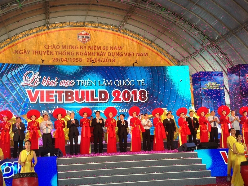 Triển lãm Quốc tế Vietbuild TP.HCM 2018 lần thứ nhất diễn ra từ ngày 21 - 25/6