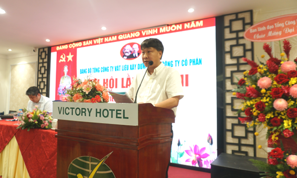 ĐẠI HỘI ĐẢNG BỘ TỔNG CÔNG TY VLXD SỐ 1-CTCP LẦN THỨ XIII NHIỆM KỲ 2025 -2030
