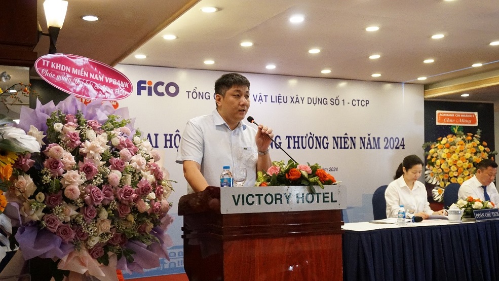 TỔNG CÔNG TY VLXD SỐ 1- CTCP (FICO) TỔ CHỨC ĐẠI HỘI ĐỒNG CỔ ĐÔNG THƯỜNG NIÊN NĂM 2024
