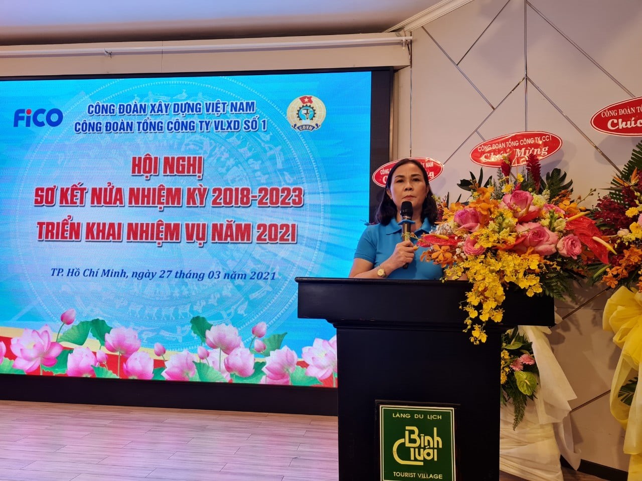 Công đoàn Tổng Công ty Vật liệu Xây dựng Số 1 sơ kết hoạt động  nửa nhiệm kỳ 2018 – 2023 và Triển khai nhiệm vụ năm 2021